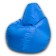The hand-bag “pear” is positive, size m, diameter 70 cm, height 90 cm, oxford, blue color