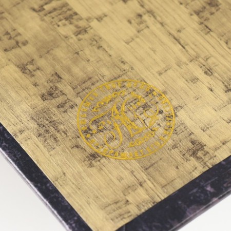 Safe-book wood to the leatherette "Golden Card" 21x13x5 cm-4