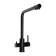 Kitchen mixer Zein Z4261, with output for drinking water, stainless steel, black