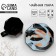 Tea couple ceramic Art, mug 200 ml, saucer 13 cm, black color