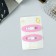 Invisibility for hair "Adeli" (set 2 pcs) matte oval, 5 cm, pink