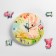 Wall clock, series: children's "bunny", discrete move, d-23.5 cm