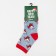 Women's socks "Santa Claus", color light blue, size 23-25