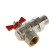 Ball bar Valtec Base, Corner, with an American 3/4 ", butterfly