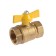 Ball the gas "Optima" gas, internal/internal thread 3/4 ", butterfly