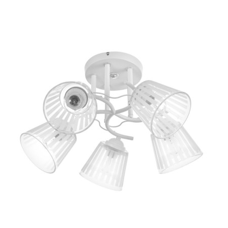 Vanessa chandelier 5x60W E27 white 45x45x27cm
