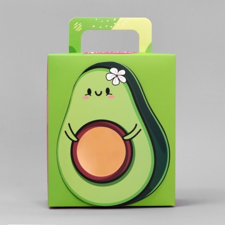Gift folding box, packaging, "avocado", 18 x 15 x 7.5 cm-2