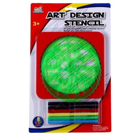 Stencils "Plant", set 2 pcs., 6 pcs. Flomasters-1