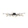 Freya FR5242CL-24B Celebrity, 1168x1168x103 mm ceiling lamp, G4, 24x3W, black color