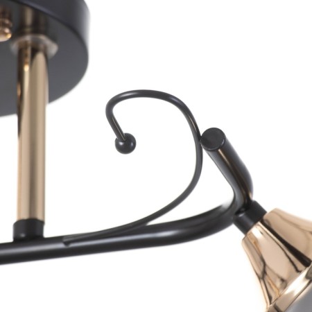 Acapulco chandelier 3x60W E27 brown, gold 52x52x24cm-6