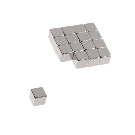 REXANT neodymium magnet, 5x5x5 mm cube, clutch 0.95 kg, 16 pcs.