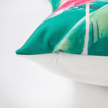 Decorative pillowcase "Ethel" Flamingo 40x40 cm, 100% p/e, velor-2