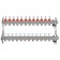 Taen UC-12, 1 "X3/4" collector group, 12 outputs, with flow meters, adjusting valve