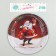 Paper plate "Santa Claus with gifts", set of 6 pcs.