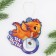 Suspension on the Christmas tree "For happiness", 8.9 x 9.1 cm