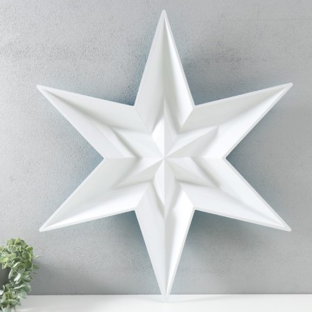 Figure "Star in the Star" Big Blue Metallic, Half, 69.5x60.3 cm-4