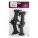 The support is furniture, adjustable, with a clip, 100 mm, black, 4 pcs.