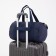 Sports bag with lightning, external pocket, suitcase holder, blue color