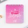Set of notebook 48 sheets + handle "The brightest", 13.5 x 15 cm