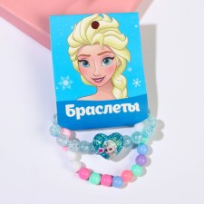 Браслет детский "Эльза" бижутерия, 2 штуки, Холодное сердце