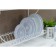 Dishes for dishes with a pallet 2-tier, table-mounted, 39.5 × 25 × 38 cm, white color