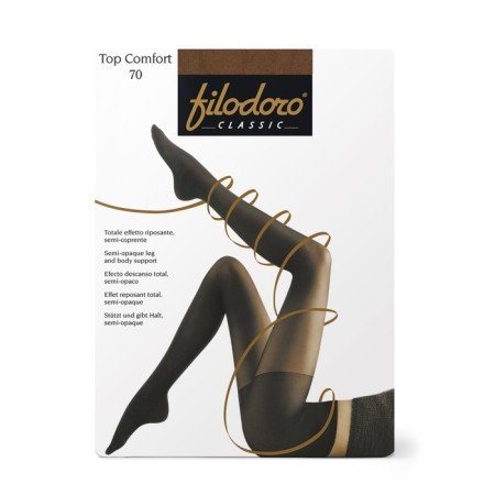 Women's tights Filodoro Top Comfort, 70 Den, size 4, GLace color-1