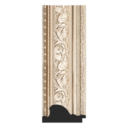 Mirror in the baguette frame, vignette silver 109 mm, 75x75 cm-2