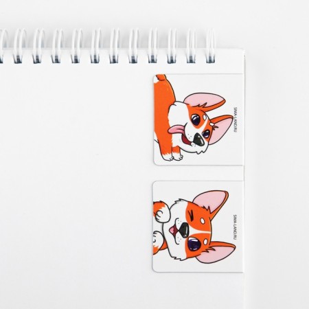 Set of Notepad A6, 32 sheets, stickers, magnetic bookmarks "For those who have paws"-1