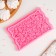 Mold "Carpet from Roses", silicone, 17.5 × 10.7 × 2.3 cm, pink color