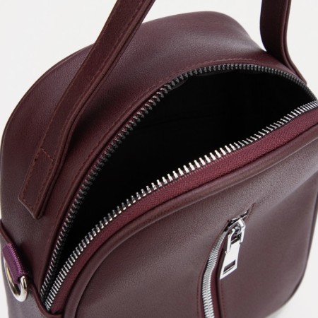 Women's bag with lightning, burgundy color-2