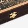 Backgammon "lion and tiger", wooden board 50 x 50 cm, with a field for playing checkers