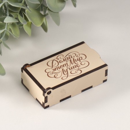 Casket "Make the world better" 7x4x2 cm