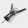 Corkscrew "Profi", 19 cm, black color