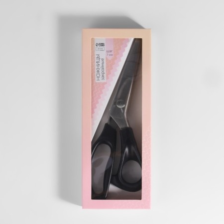Scissors "Wave", 9 ", 23 cm, step - 7 mm, black color-5