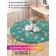 The tablecloth “Halloween party”, round, oxford, elastic band, size 120x120 cm, diameter 75-100 cm
