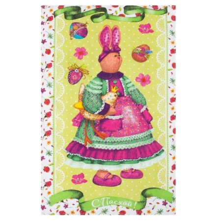 Easter luggage towel "Easter bunny" 35x60 ± 2 cm, 100% cotton, mourgeon 162g/m2-1