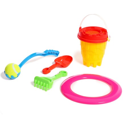 Summer Summer No. 2 “Donut”: bucket, sieve, scoop, rake, thrower with the ball, ring, mix-8