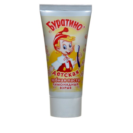Children's toothpaste of Pinocchio "Lemonade Explosion", 75 g