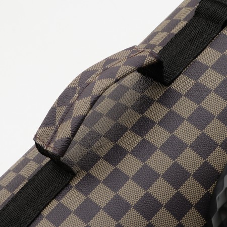 An animal carrier bag with a cage window, brown, 40 x 26 x 26 cm-5