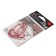 The hook KOI Super Lock Worm, size 20 Ints, Red color, offset 10 pcs.