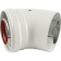 BAXI chimney element, coaxial discharge, d = 60/100 mm, 45 °, luna/eco/nuvola, khg, new