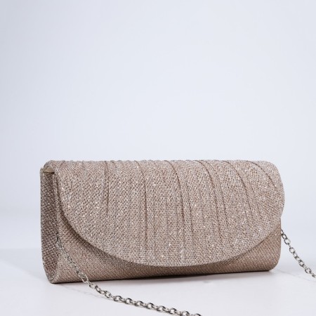 Magneta bag bag, long chain, golden color-2