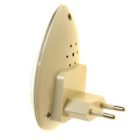 Night -bend "firefly" with a lighting sensor, 3_LED x 1 W, 10 cm (220V) silver. Risalux-3