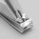 Kusachki - Pedicier, with a file, 8 cm, on a blister, silver color.