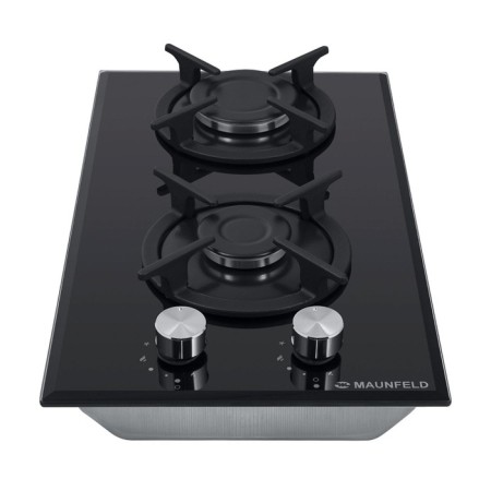 Hlect surface Maunfeld EGHG.32.1CB/G, gas, 2 burners, black glass-1