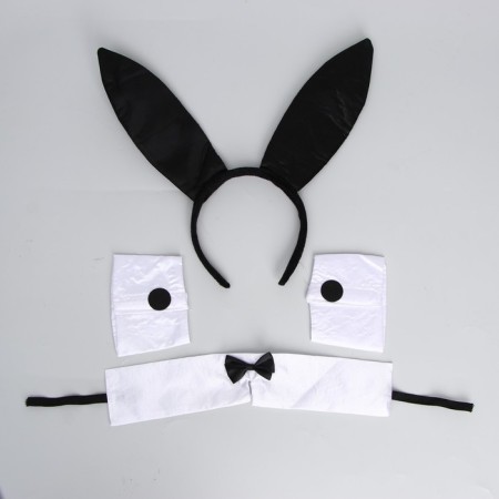 Carnival set "Oblast Bunny" (ears+ chocker+ accessory on the wrist)-2