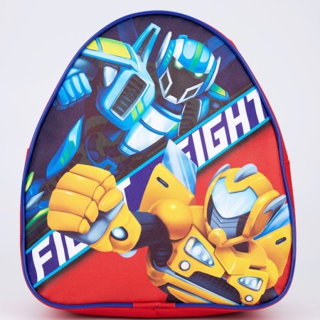 Baby backpack for the boy "Robots", 23x20.5 cm, lightning department-1