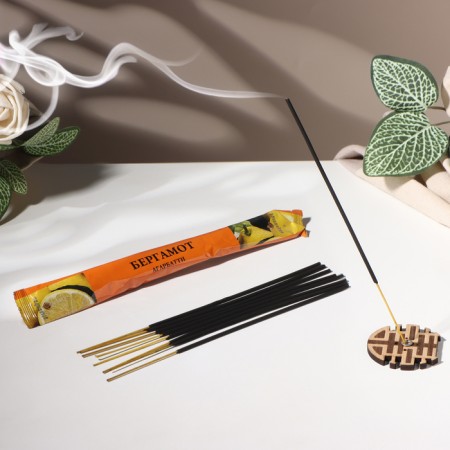 Incense "Agarbatti Bergamot", 8 sticks in soft packaging