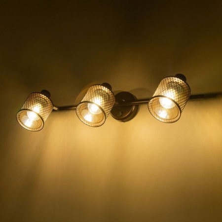 Sconces Citilux "Robin" CL535635, 45x25 cm, 3x40W, E14, brown color-9