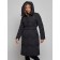 Coat insulated winter female, size 44, black color